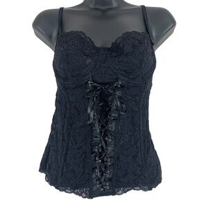 Arianne Black Lace Detail bustier size  small